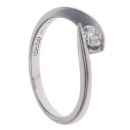 18ct White Gold 0.25ct Brilliant Cut Diamond Solitaire Ring