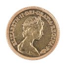 1982 Elizabeth II Decimal Portrait UK Half Sovereign Coin