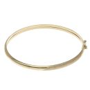 9ct Yellow Gold Frosted Bangle