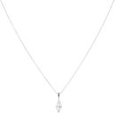 18ct White Gold 0.50ct Marquise Cut Diamond Pendant and Chain 18"