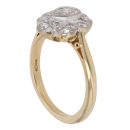 18ct Yellow Gold 0.70ct Pear And Brilliant Cut Diamond Cluster Ring