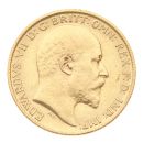 1905 Edward VII Large Head UK Half Sovereign Coin
