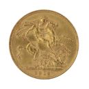 1912 George V Large Head UK Full Sovereign Coin