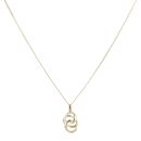 18ct Yellow Gold Fancy Pendant and Chain 18"