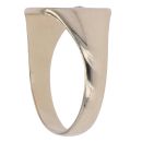 9ct Yellow Gold 0.01ct Diamond Patterned Signet Ring