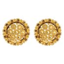 22ct Yellow Gold Cluster Stud Earrings