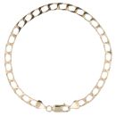 9ct Yellow Gold Square Curb Bracelet 8.5"