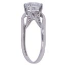 9ct White Gold Cubic Zirconia Single Stone Ring