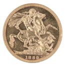 1889 Victoria Jubilee Head UK Full Sovereign Coin