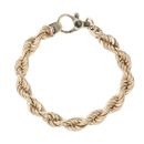 9ct Yellow Gold Rope Bracelet 7"