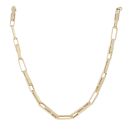 14ct Yellow Gold Greek Key Bar Chain 26"