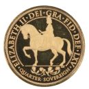2018 The Sapphire Coronation Jubilee Alderney Quarter Sovereign Coin
