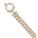 9ct Yellow Gold Double Curb Bracelet 7"