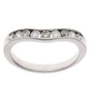 18ct White Gold 0.50ct Brilliant Cut Diamond Wishbone Ring