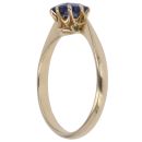 18ct Yellow Gold Created Sapphire Fancy Ring