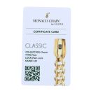 14ct Yellow Gold Monaco Curb Classic Plain Lock Bracelet 8.5"
