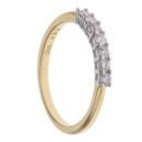 18ct Yellow Gold 0.33ct Brilliant Cut Diamond Seven Stone Ring