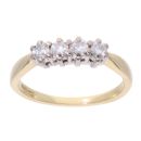 18ct Yellow Gold 0.33ct Diamond Four Stone Ring
