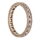 9ct Yellow Gold Cubic Zirconia Full Eternity Ring