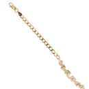 9ct Yellow Gold MUM Curb Bracelet 7"