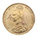 1892 Victoria Jubilee Head UK Full Sovereign Coin