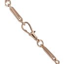 9ct Rose Gold Knots and Bars Fancy Chain 18"