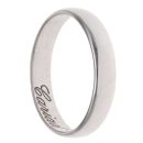 9ct White Gold Cariad Clogau Wedding Band 4.7mm