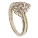 9ct Yellow Gold Cubic Zirconia Cluster Ring