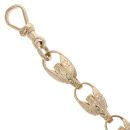 9ct Yellow Gold Patterned Tulip Bracelet 8.5"