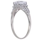 9ct White Gold Cubic Zirconia Three Stone Ring