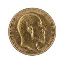 1910 Edward VII Large Head UK Full Sovereign Coin