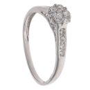 9ct White Gold 0.50ct Brilliant Cut Diamond Cluster Ring