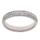 Platinum 0.40ct Brilliant Cut Diamond Half Eternity Ring