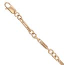 9ct Yellow Gold Fancy Bar Bracelet 8"
