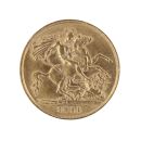 1911 George V Large Head UK Half Sovereign Coin