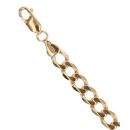 9ct Yellow Gold Curb Bracelet 8"