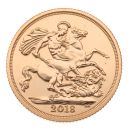 2018 Elizabeth II Fifth Portrait UK Full Sovereign Coin