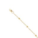 22ct Yellow Gold Beaded Bracelet 6.5"