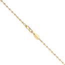 22ct Yellow Gold Layered Beads Chain 18"