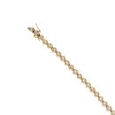 14ct Yellow Gold 1.00ct Brilliant Cut Diamond Tennis Bracelet 7.5"