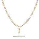 9ct Yellow Gold Albert T-Bar Chain 16"
