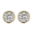 9ct Yellow Gold 1.00ct Brilliant Cut Lab Grown Diamond Solitaire Earrings