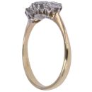 18ct Yellow Gold 1.00ct Brilliant Cut Diamond Trilogy Ring
