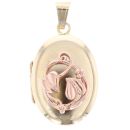9ct Yellow And Rose Gold Tree Of Life Clogau Locket