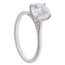 9ct White Gold 2.15ct Brilliant Cut Lab Grown Diamond Solitaire Ring