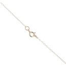 9ct Yellow and White Gold 0.02ct Diamond Wave Pendant and Chain 18"