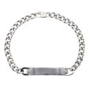 Unique & Co Stainless Steel ID Curb Bracelet 8"