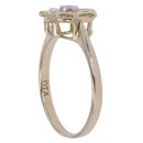 9ct Yellow Gold 0.01ct Brilliant Cut Diamond Solitaire Ring