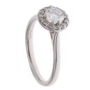 9ct White Gold 0.65ct Brilliant Cut Diamond Cluster Ring