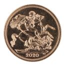 2020 Elizabeth II Fifth Portrait UK Full Sovereign Coin